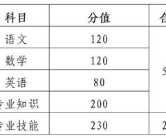 春季高考考试内容